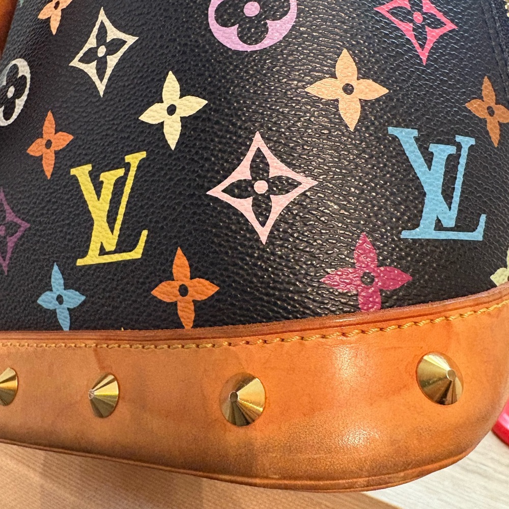 Takashi Murakami X Louis Vuitton Black Monogram Multicolor Alma PM - Picture 10 of 14